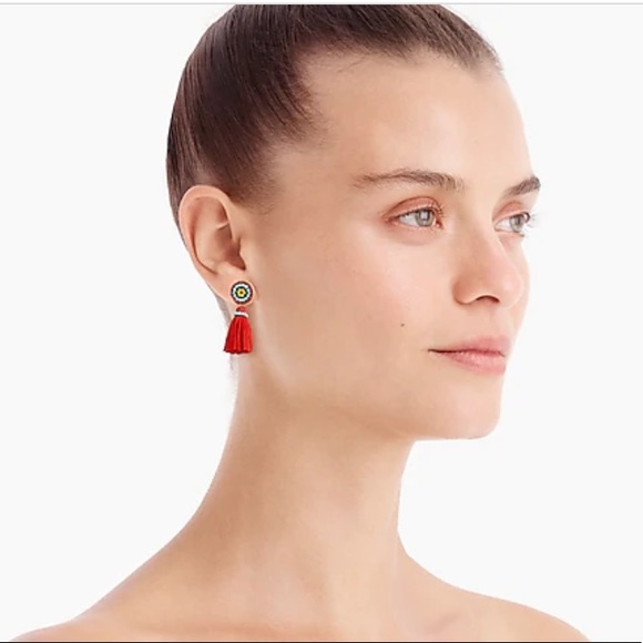 J. Crew Mini Scope Tassel Earrings - Picture 3 of 7